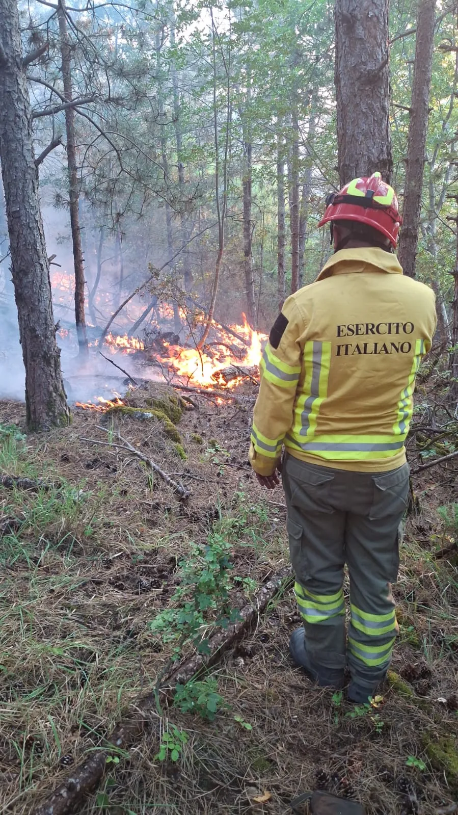 Ferragosto di fuoco sul Morrone, non cessa l'allerta.  Ottanta uomini contro le fiamme